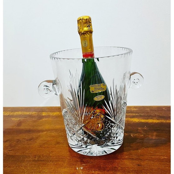 Image 1 of Vintage champagne-emmer in Baccarat kristal, Frankrijk