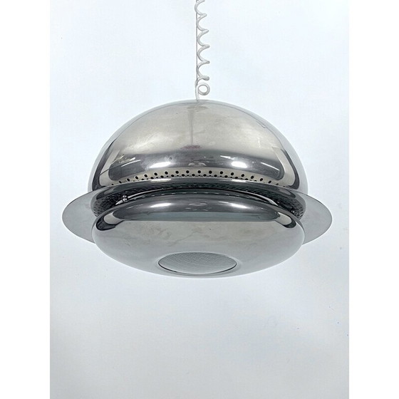 Image 1 of Vintage Nictea hanglamp in vernikkeld messing van Afra en Tobia Scarpa voor Flos, 1960