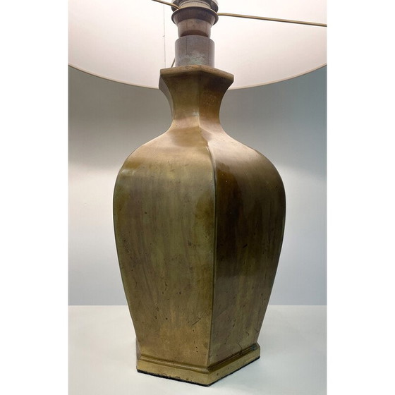 Image 1 of Paar vintage bronzen tafellampen