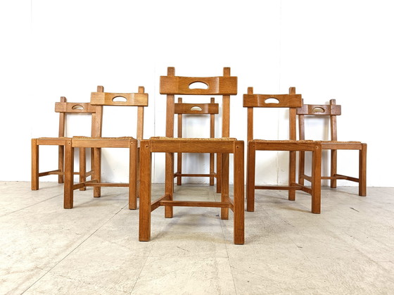 Image 1 of 6x Brutalist stoelen