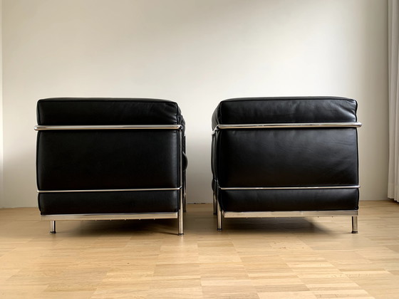 Image 1 of 2x Cassina LC2 Le corbusier fauteuil