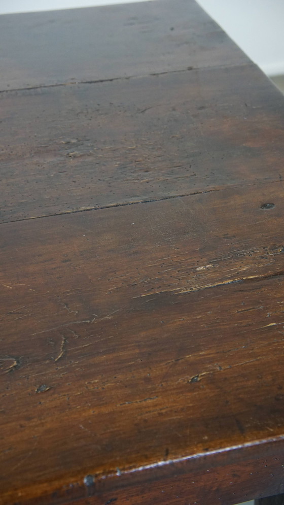 Image 1 of Franse Houten Eettafel Met 2 Lades