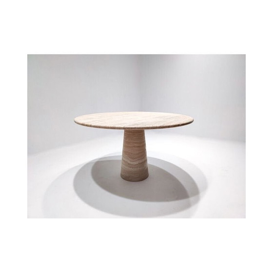 Image 1 of Eigentijdse travertin eettafel, Italië