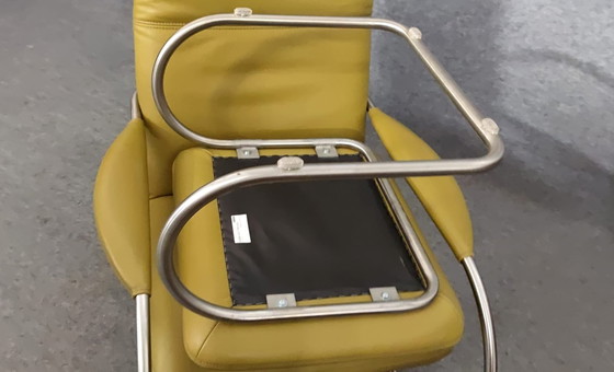 Image 1 of Koinor Sesssel + Kruk Mid Century 60s Deens Ontwerp Vintage Retro 60S Loungestoel Fauteuil Leer