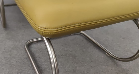 Image 1 of Koinor Sesssel + Kruk Mid Century 60s Deens Ontwerp Vintage Retro 60S Loungestoel Fauteuil Leer