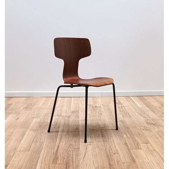 Image 1 of Vintage 3103 massief houten stoel van Fritz Hansen