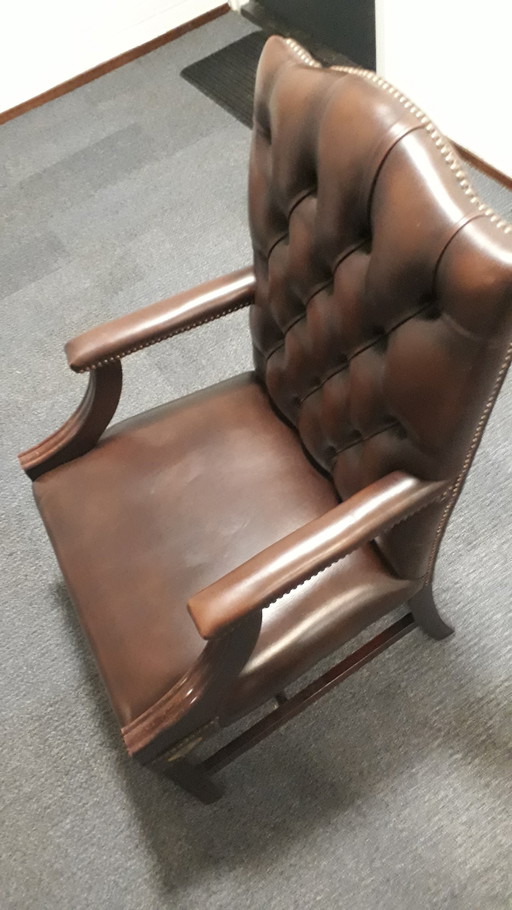 Chesterfield Fauteuil Springvale Leder ( Uk Made )