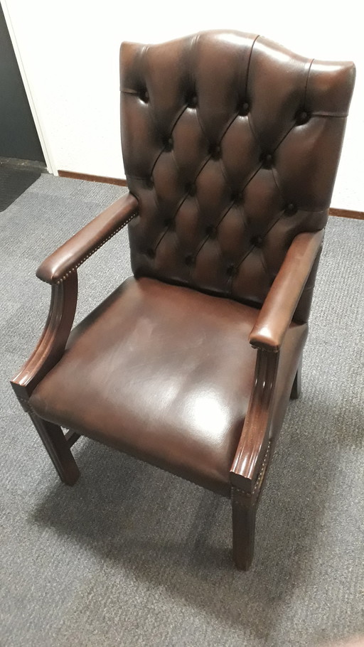 Chesterfield Fauteuil Springvale Leder ( Uk Made )