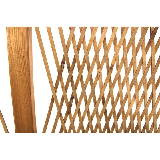 Image 1 of Vintage 3-zitsbank in iep en leer van Carl Gustaf Hiort voor Af Ornäs, Finland 1960