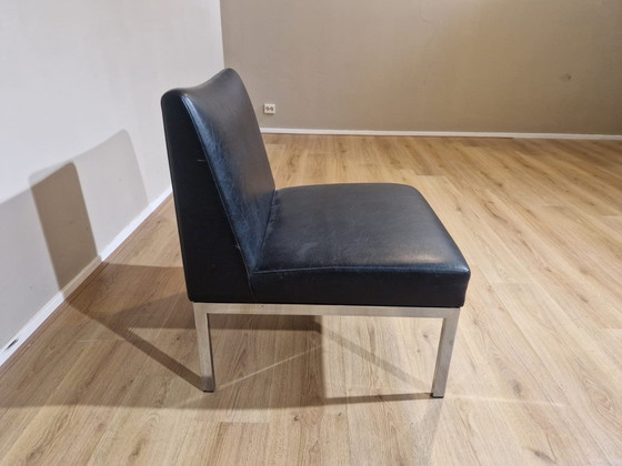 Image 1 of Wilkhahn Easy Chair - Vintage-Zwart - Leder - Stoel - Design