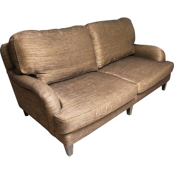 Image 1 of Tamarisk "Howards" 3-zitsbank in gloden bruine stof - jaren 2000