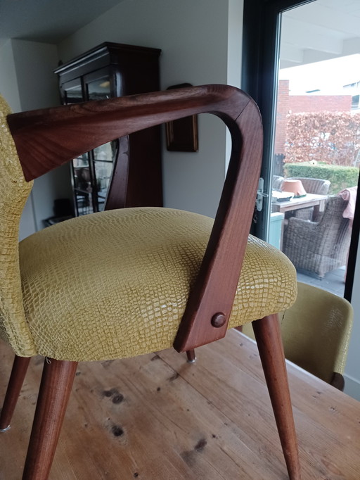 8 X Eetkamerstoelen Met Leuning Merk Polonio