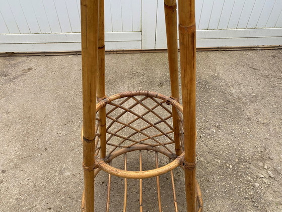 Image 1 of Vintage rotan kapstok 1970