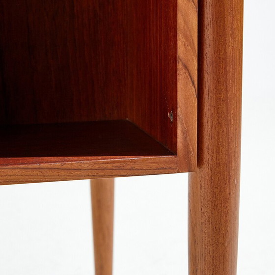 Image 1 of Vintage teakhouten bureau met 6 laden, 1970