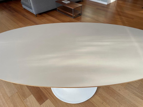 Image 1 of Oval Dining Table With Tulip Base