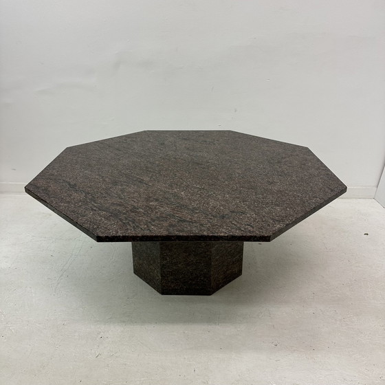 Image 1 of Mid Century Hexagonale Granieten Salontafel, 1980'S