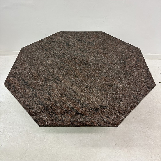 Image 1 of Mid Century Hexagonale Granieten Salontafel, 1980'S