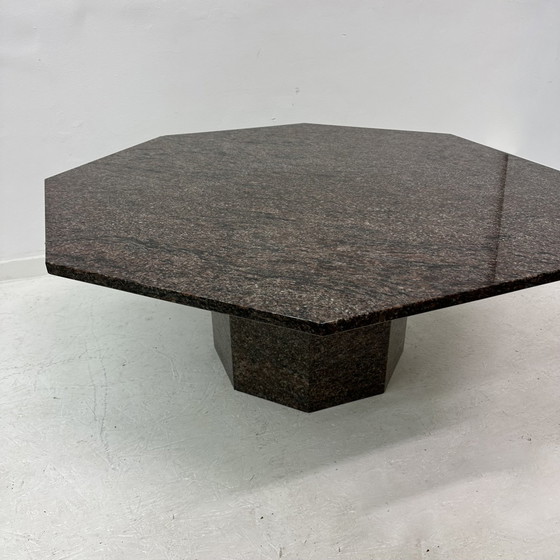 Image 1 of Mid Century Hexagonale Granieten Salontafel, 1980'S