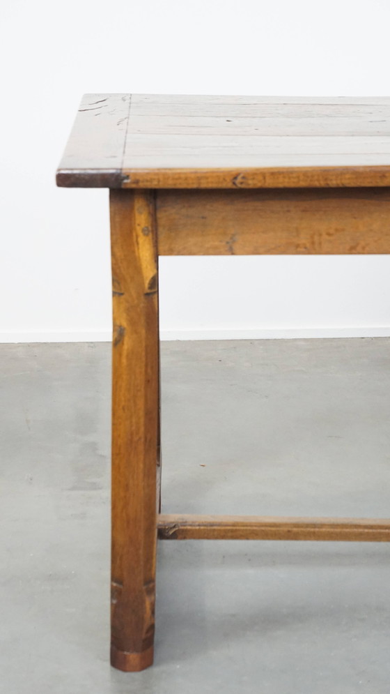 Image 1 of Eettafel van eikenhout met 2 lades