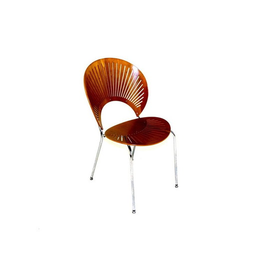 Image 1 of Set van 4 vintage model tafelstoelen. 3298 Trinidad Nanna Ditzel Denemarken 1960