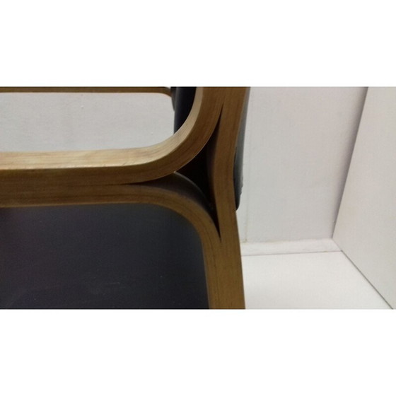 Image 1 of Paar vintage gebogen houten fauteuils van Dřevopodnik Holešov, Tsjecho-Slowakije 1960