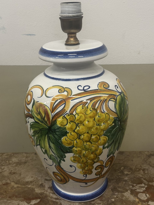 Ricceri Firenze keramiek -Grapes Lamp Base- 80'S - H 42 cm