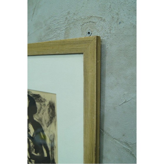 Image 1 of Vintage modernistische litho van Gerhard Nordström, Zweden 1960