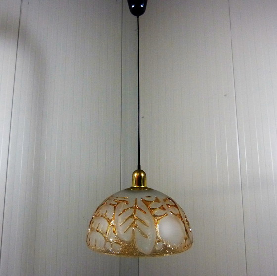 Image 1 of Peill & Putzler glazen hanglamp 1960-70’s