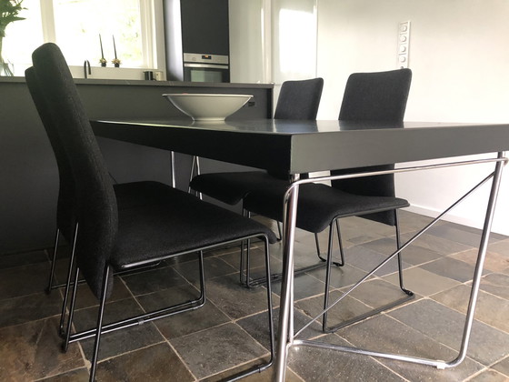 Image 1 of 4x Hennie de Jong International Collection eetkamerstoel