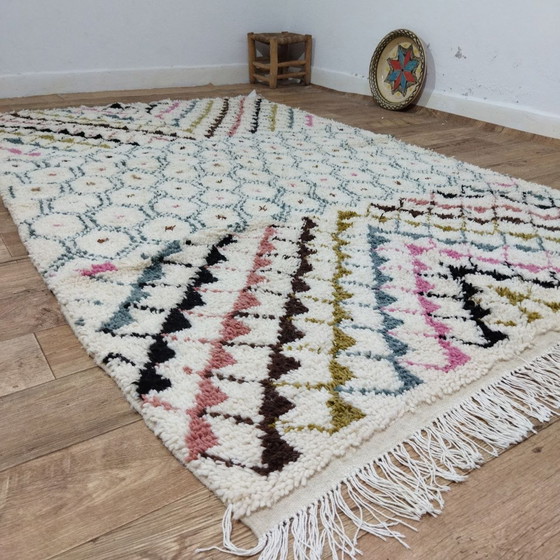 Image 1 of Tapis Berbère Marocain En Laine Naturelle - Marokkaans Berber Tapijt Van Natuurlijke Wol