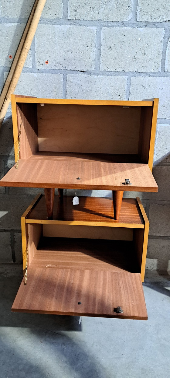 Image 1 of 2x vintage nachtkastjes