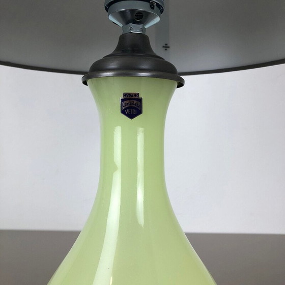 Image 1 of Vintage opaline murano glazen lamp van Cenedese Vetri, Italië 1960