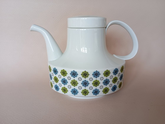 Image 1 of Set van 8 "Rosette Taïga" kopjes Tapio Wirkkala & Ute Schröder Voor Rosenthal