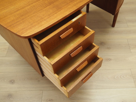 Image 1 of Teakhouten bureau, Deens ontwerp, 1970S, Ontwerper: H.P. Hansen, Fabrikant: Randers Møbelfabrik