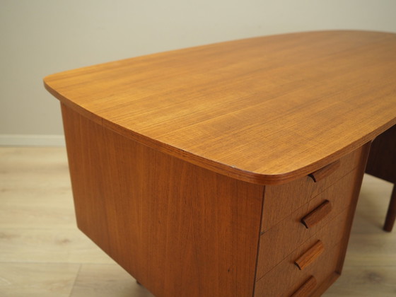 Image 1 of Teakhouten bureau, Deens ontwerp, 1970S, Ontwerper: H.P. Hansen, Fabrikant: Randers Møbelfabrik