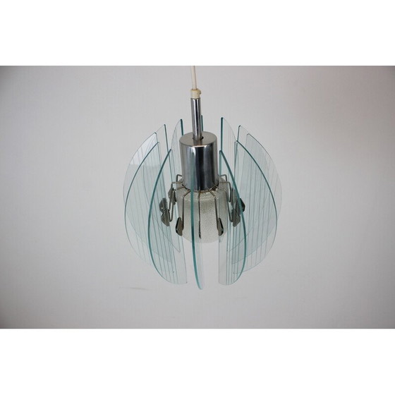 Image 1 of Glazen hanglamp uit de Mid Century, Tsjecho-Slowakije 1960