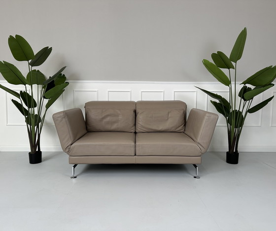 Image 1 of Brühl Moule Designer Sofa Leder Bank Hoge Kwaliteit Slaapfunctie