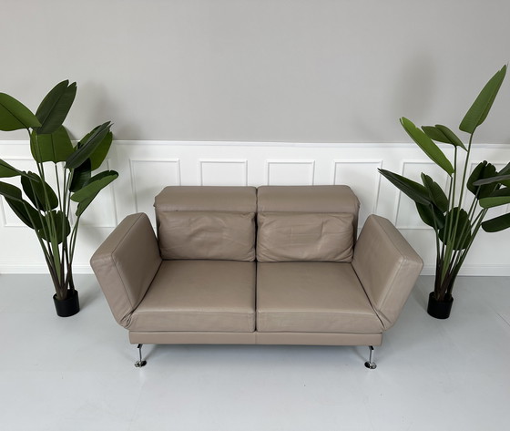 Image 1 of Brühl Moule Designer Sofa Leder Bank Hoge Kwaliteit Slaapfunctie