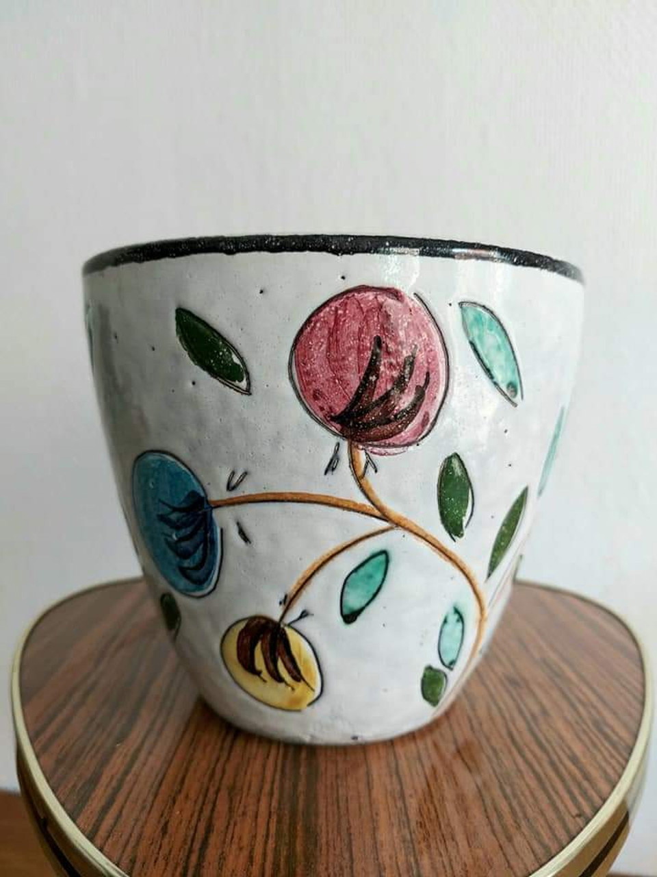 Itliaanse Bloempot Fratilla Fanciullacci Vintage