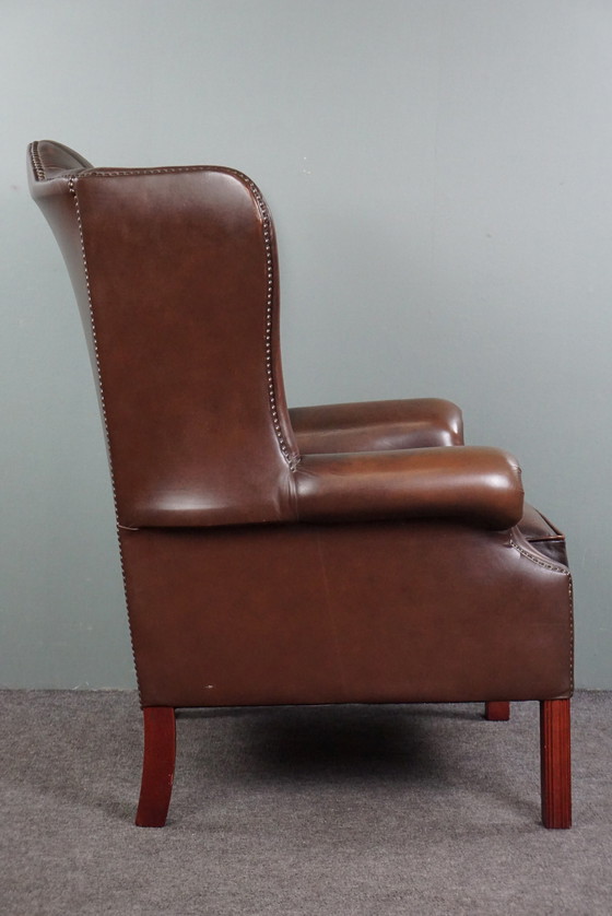 Image 1 of Waanzinnig gekleurde Chesterfield oorfauteuil, Wingchair