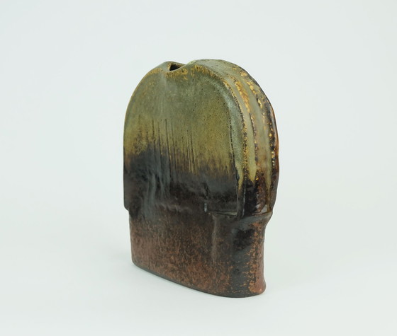 Image 1 of Sculpturale Mid Century Studio Keramische Vaas Heiner Balzar Voor Steuler 1970S