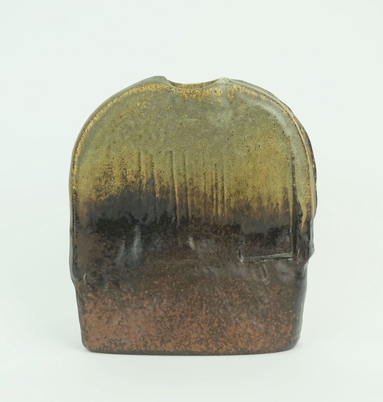 Image 1 of Sculpturale Mid Century Studio Keramische Vaas Heiner Balzar Voor Steuler 1970S