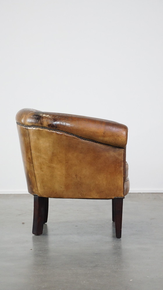 Image 1 of Vintage Schapenleren Clubfauteuil