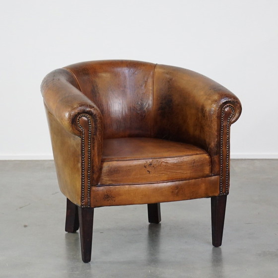 Image 1 of Vintage Schapenleren Clubfauteuil