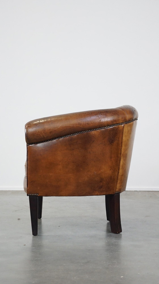 Image 1 of Vintage Schapenleren Clubfauteuil