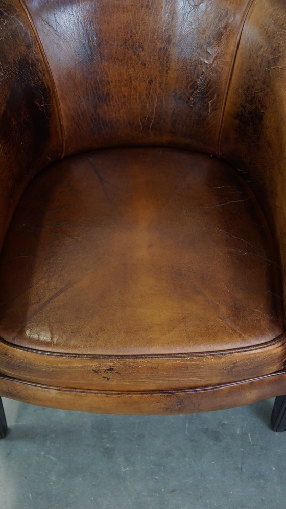 Image 1 of Vintage Schapenleren Clubfauteuil