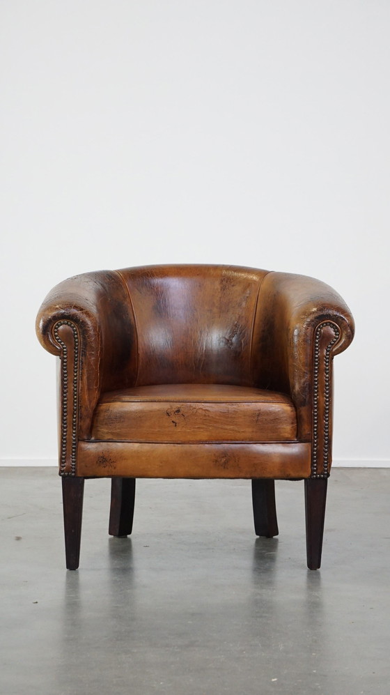 Image 1 of Vintage Schapenleren Clubfauteuil