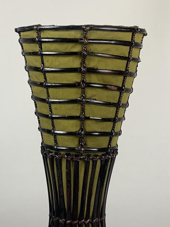 Image 1 of Vintage bamboe vloerlamp