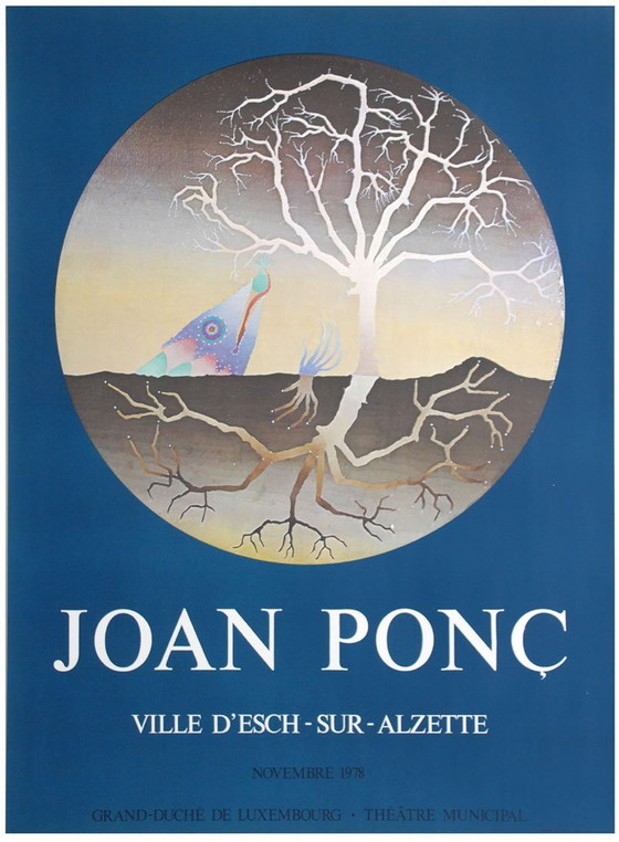 Image 1 of Joan Ponc  .Tentoonstellingsafiche Uit 1978 (Zeer Zeldzaam)