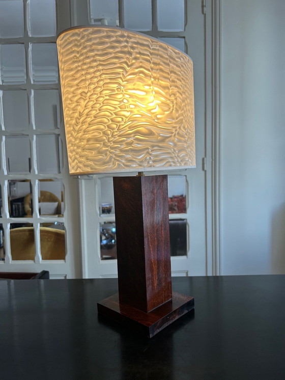 Image 1 of Massief houten lamp 1970